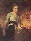 George Elgar Hicks Canvas Paintings - Jane Isabella Baird (Villers)
